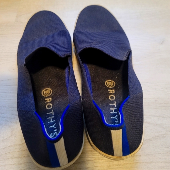 Rothy's The Original Slip-On Sneakers in Navy Size 9.5 - Picture 4 of 6